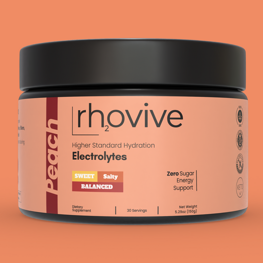 Rhovive Peach Electrolyte Powder - 30 Servings